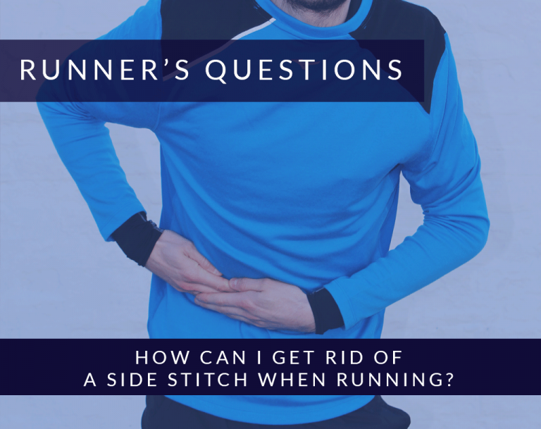 How to get rid of a side stitch when running